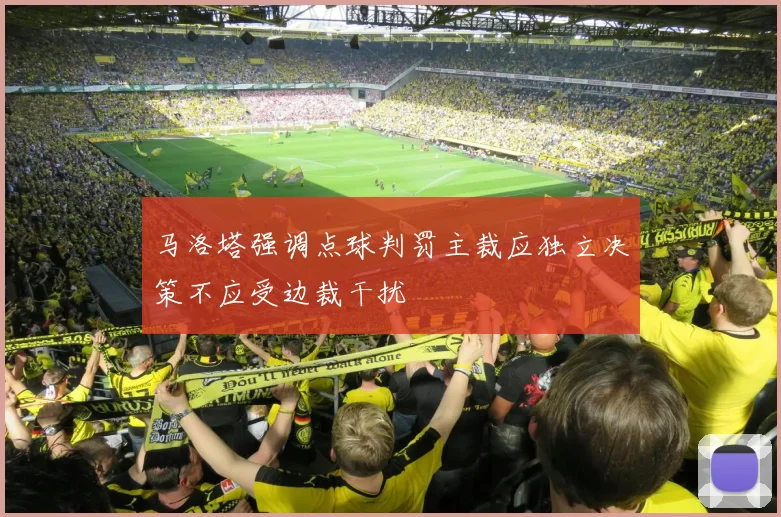 马洛塔强调点球判罚主裁应独立决策不应受边裁干扰